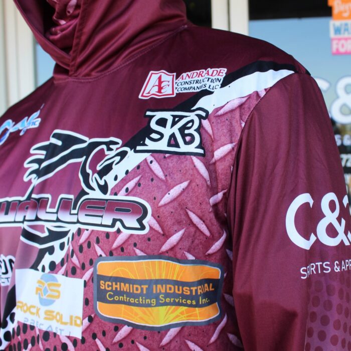 Custom Fishing Hoodie with Built-In Gaiter - Image 3