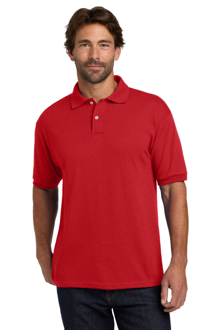 Hanes ®  EcoSmart ®  - 5.2-Ounce Jersey Knit Sport Shirt. 054X - Image 8