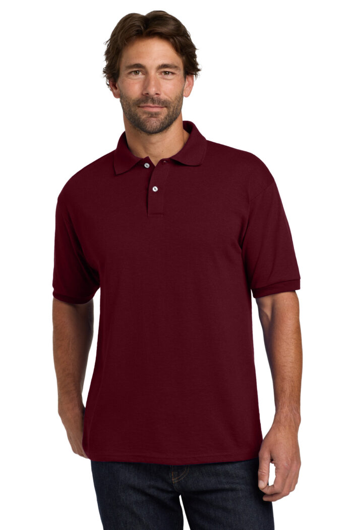 Hanes ®  EcoSmart ®  - 5.2-Ounce Jersey Knit Sport Shirt. 054X - Image 7